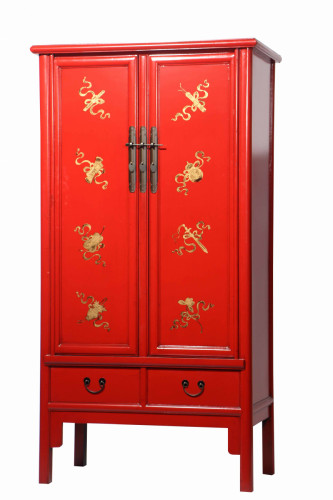 шкаф gudong красный с золотом в Нижнекамске