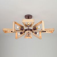 потолочная люстра eurosvet klark 70056/8 кофе в Нижнекамске