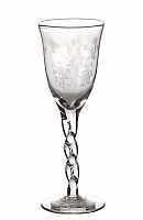бокал для вина на узорной ножке (стекло) antic line dec в Нижнекамске