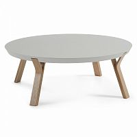 журнальный столик solid la forma (ex julia grup) беленый дуб с матовый серым лаком в Нижнекамске