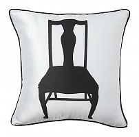 подушка с изображением стула chair white в Нижнекамске