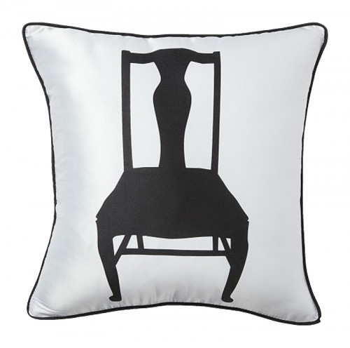 подушка с изображением стула chair white в Нижнекамске
