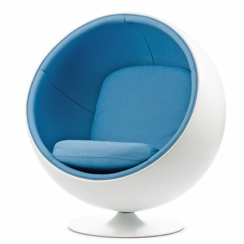 кресло ball chair бело-синее в Нижнекамске