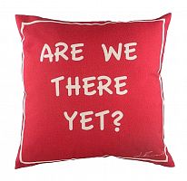 подушка с надписью are we there yet? в Нижнекамске