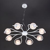 подвесная люстра eurosvet camomile 70089/8 белый с серебром в Нижнекамске