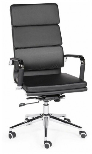 кресло для руководителя norden chairs зуум, обивка: искусственная кожа, цвет: экокожа черная в Нижнекамске