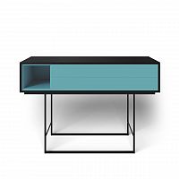 консоль с ящиками на металлических ножках голубая quadro new в Нижнекамске