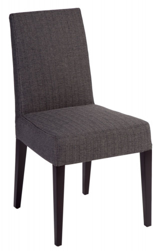 стул aylso dining chair кожа тёмно-серая в Нижнекамске