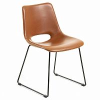 cтул металлический ziggy черный pu коричневый cc0826u10 от la forma (ex julia grup) в Нижнекамске