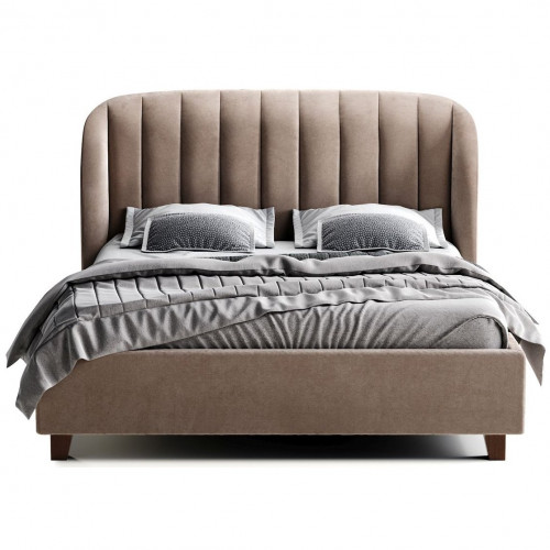 кровать двуспальная 180х200 бежево-розовая tulip в Нижнекамске