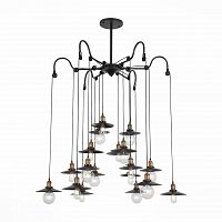 подвесная светодионая люстра st luce curiosita sl270.403.18 коричневая в Нижнекамске
