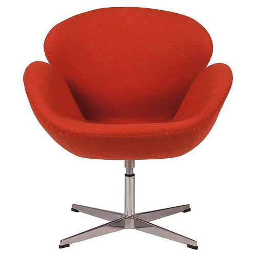 кресло swan chair красное в Нижнекамске