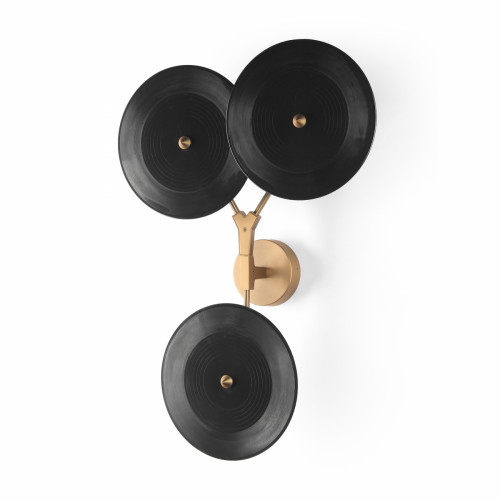 настенный светильник branching discs чёрный в Нижнекамске