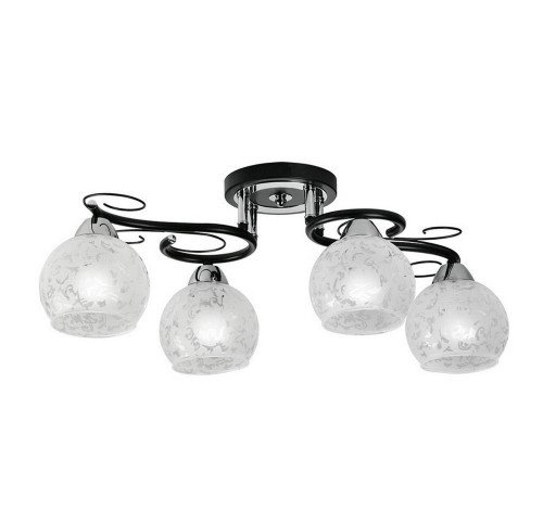 потолочная люстра idlamp carmela 234/4pf-blackchrome в Нижнекамске