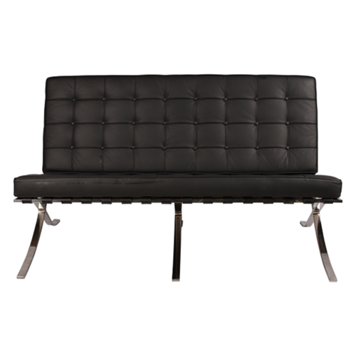 диван barcelona style loveseat sofa прямой черный в Нижнекамске