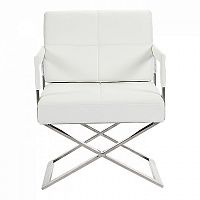 кресло aster x chair кожа белое в Нижнекамске