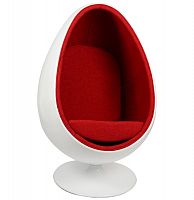 кресло ovalia egg style chair красное в Нижнекамске