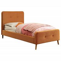 кровать button tufted flannelette orange 140х200 в Нижнекамске