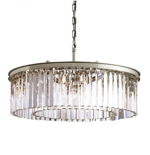 люстра prism silver 80 серебро, прозрачное стекло в Нижнекамске