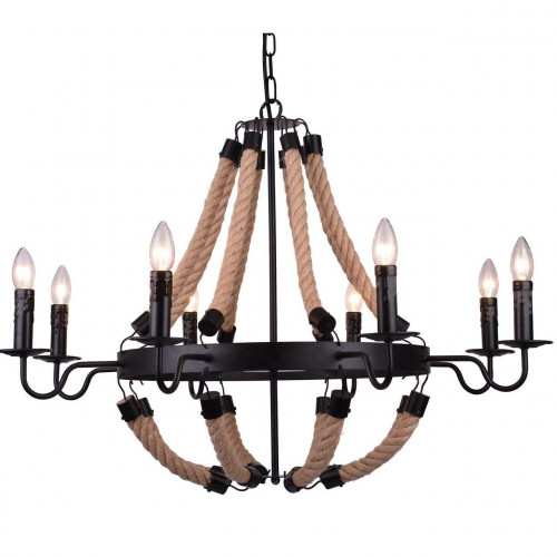 подвесная люстра arte lamp marsiglia a8956lm-8bk в Нижнекамске