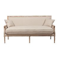 диван auguste salon bench with burlap прямой бежевый в Нижнекамске