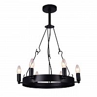 дизайнерская подвесная люстра arte lamp bastiglia a8811sp-6bk черная в Нижнекамске