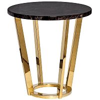 стол журнальный dark emperador d55х57,2 см коричневый, золотой в Нижнекамске