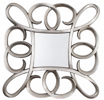 зеркало серебряное квадратное в фигурной раме silver swirl frame от rvastley в Нижнекамске