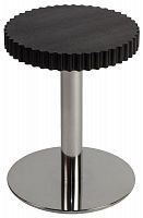 стол журнальный onduline 1 - ash wengé stained chromed metal 180392-1 черный в Нижнекамске