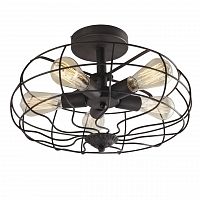потолочная люстра divinare cottero 5002/05 pl-5 серая в Нижнекамске
