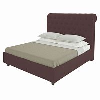 кровать подростковая с каретной стяжкой 140х200 коричневая sweet dreams в Нижнекамске