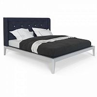 кровать двуспальная 180x200 темно-синяя из массива дуба fly soft new в Нижнекамске