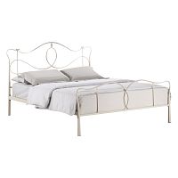 кованая двуспальная кровать 160х200 белая lili в Нижнекамске