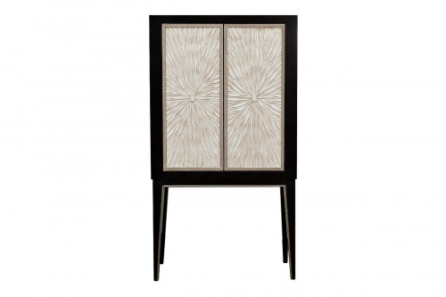 шкаф барный с 2 дверцами черный с бежевым в Нижнекамске