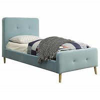 кровать button tufted flannelette blue 120х200 в Нижнекамске