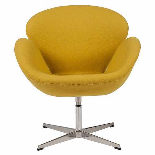 кресло swan chair желтое в Нижнекамске