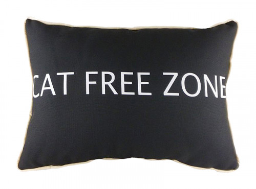 подушка с надписью cat free zone в Нижнекамске
