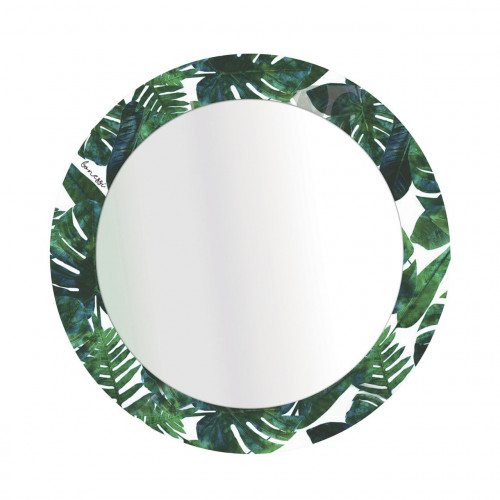 зеркало круглое в раме с принтом tropic в Нижнекамске
