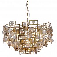подвесная люстра crystal lux diego sp9 d600 gold в Нижнекамске