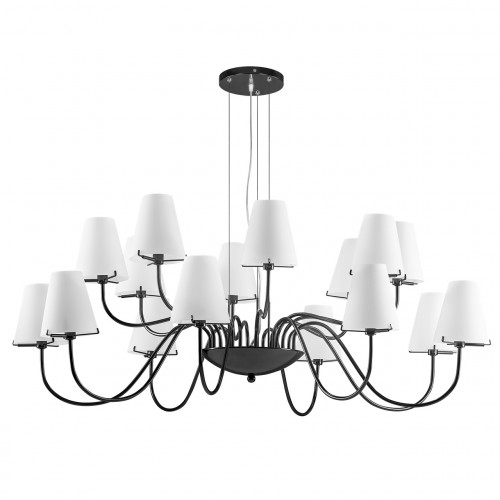 подвесная люстра lightstar diafano 758167 черная в Нижнекамске