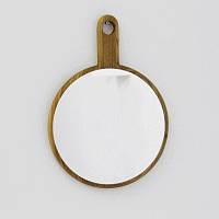 зеркало настенное деревянное с ручкой bosco в Нижнекамске