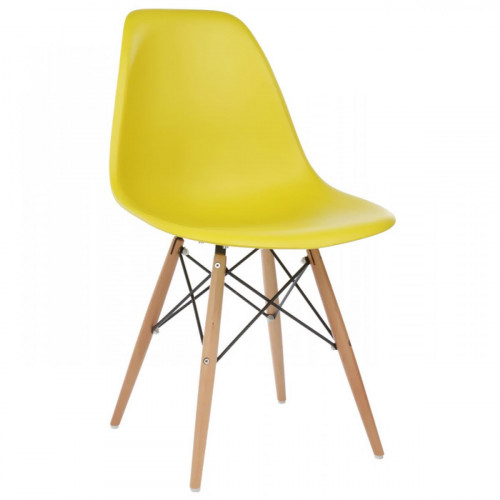 стул деревянный eames pc-015 yellow в Нижнекамске