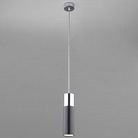 подвесной светильник eurosvet double topper 50135/1 led хром/черный в Нижнекамске