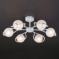 потолочная люстра eurosvet camomile 70089/6 белый с серебром в Нижнекамске
