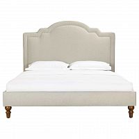 кровать двуспальная 120х200 бежевая cassis upholstered в Нижнекамске