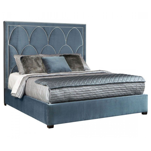 кровать двуспальная 180х200 голубая petals queen в Нижнекамске