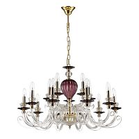 подвесная люстра odeon light siena 3929/15 красная в Нижнекамске