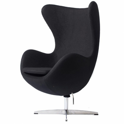 кресло egg chair кашемир черное в Нижнекамске