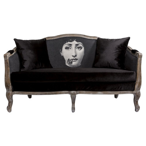 диван «комплимент» fornasetti прямой черный в Нижнекамске