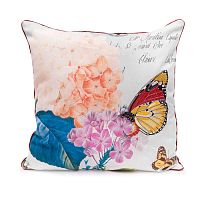 декоративная подушка оранжевая гортензия botanical style в Нижнекамске